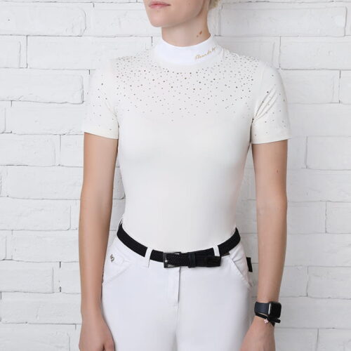 Koszula konkursowa Fleur de lys Holly short kremowa
