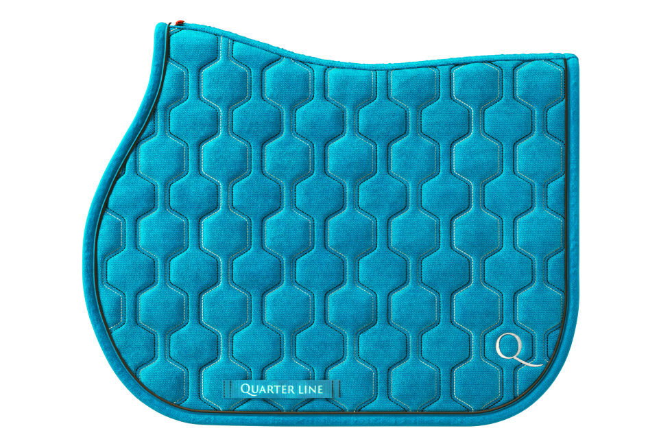 Czaprak skokowy Quarterline honney comb mosaic blue